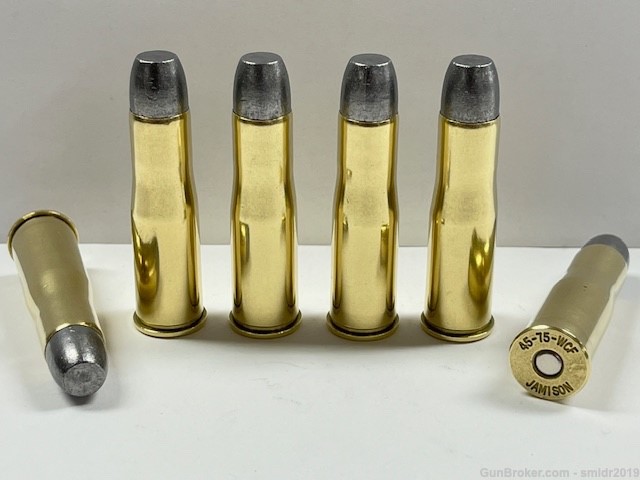 12 Rounds 45-75 Winchester Lead RNFP Jamison & Bertram Brass Looks New!-img-1
