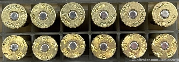 12 Rounds 45-75 Winchester Lead RNFP Jamison & Bertram Brass Looks New!-img-3