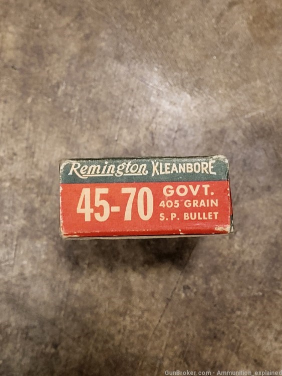 Rare partial box of 45-70 gov 405 grain kleanbore-img-2