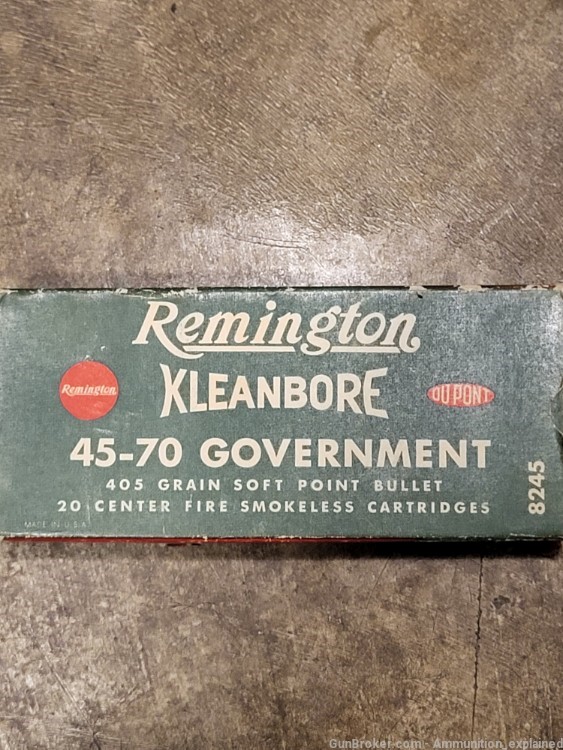 Rare partial box of 45-70 gov 405 grain kleanbore-img-0