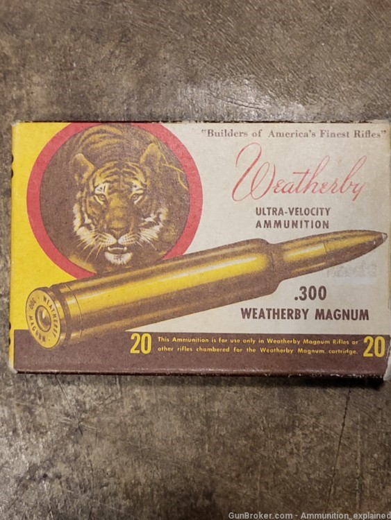 Scare full box of 300 weatherby tiger box-img-0
