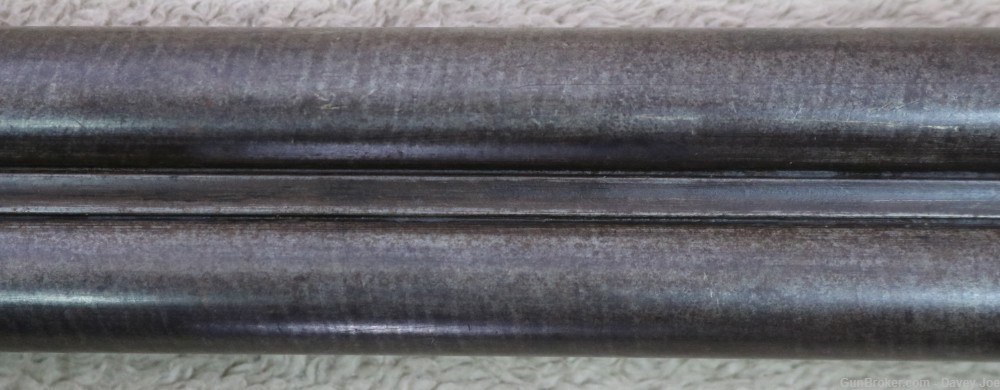 Scarce early Parker Bros 12 gauge lifter action Damascus SXS 32" barrels-img-38