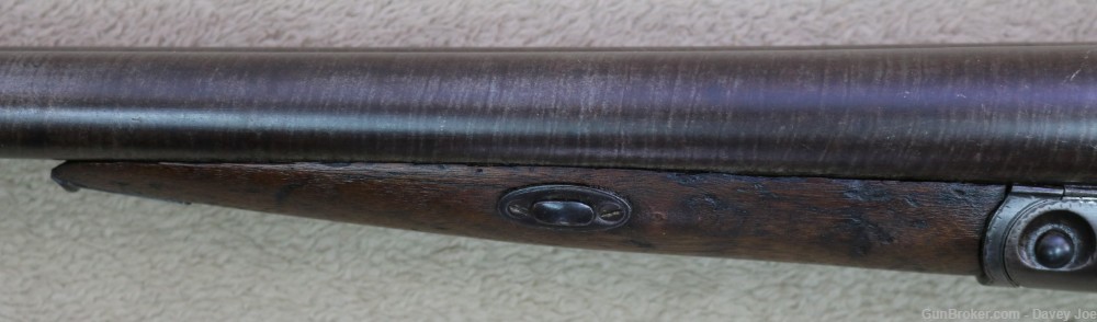 Scarce early Parker Bros 12 gauge lifter action Damascus SXS 32" barrels-img-18