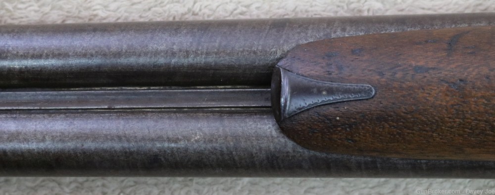 Scarce early Parker Bros 12 gauge lifter action Damascus SXS 32" barrels-img-37