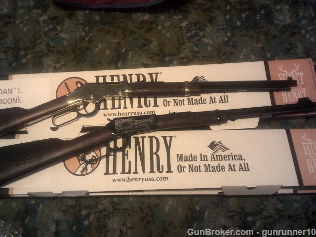 DAN BOONE COMM 2 GUN  Henry SET #33  LAYAWAY new DEALER  -img-4