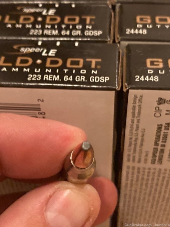 500 rounds Speer Gold Dot .223 REM 5.56 nato 64gr GDSP Bonded Soft Point-img-7