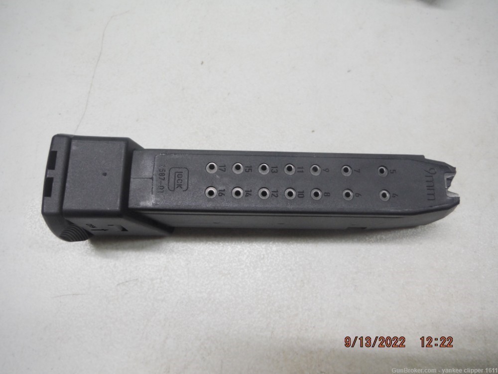 Glock 17 9mm Gen4 17+ Rd Magazine with Ghost Plus Base-img-3