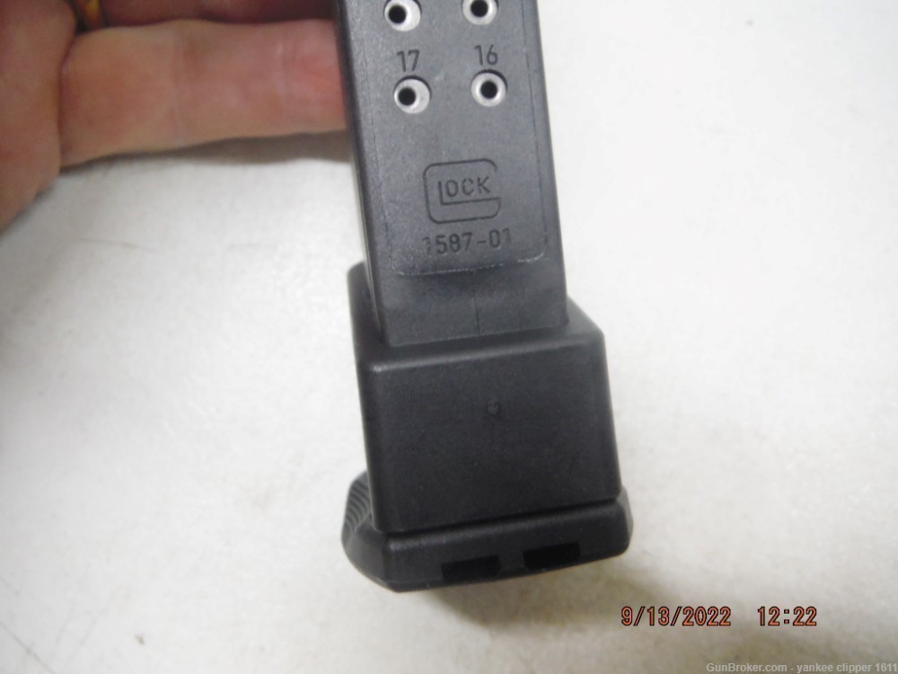Glock 17 9mm Gen4 17+ Rd Magazine with Ghost Plus Base-img-4