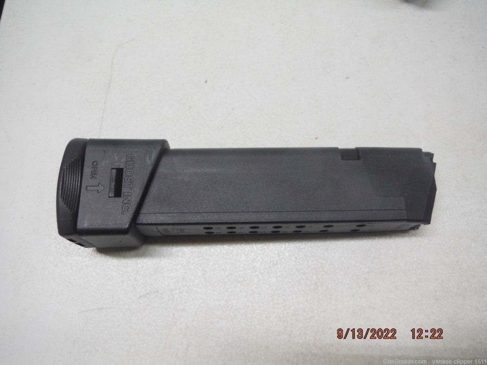 Glock 17 9mm Gen4 17+ Rd Magazine with Ghost Plus Base-img-2