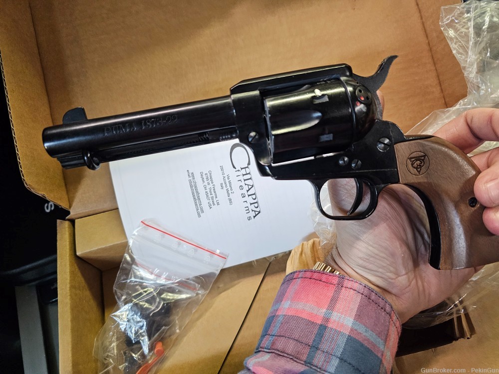 Chiappa Puma 1873 22lr Revolver w/Box LIKE NEW Wood Grip NO CC FEE-img-3