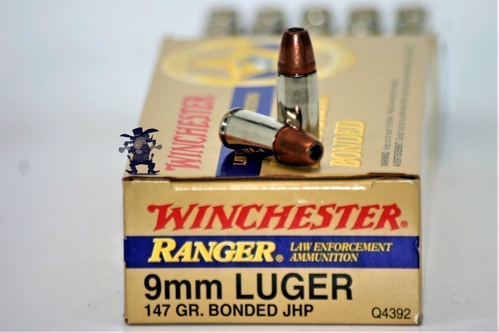 WINCHESTER RANGER Law Enforcement 9mm Bonded 147 Grain JHP 9 MM 50 Rounds-img-3