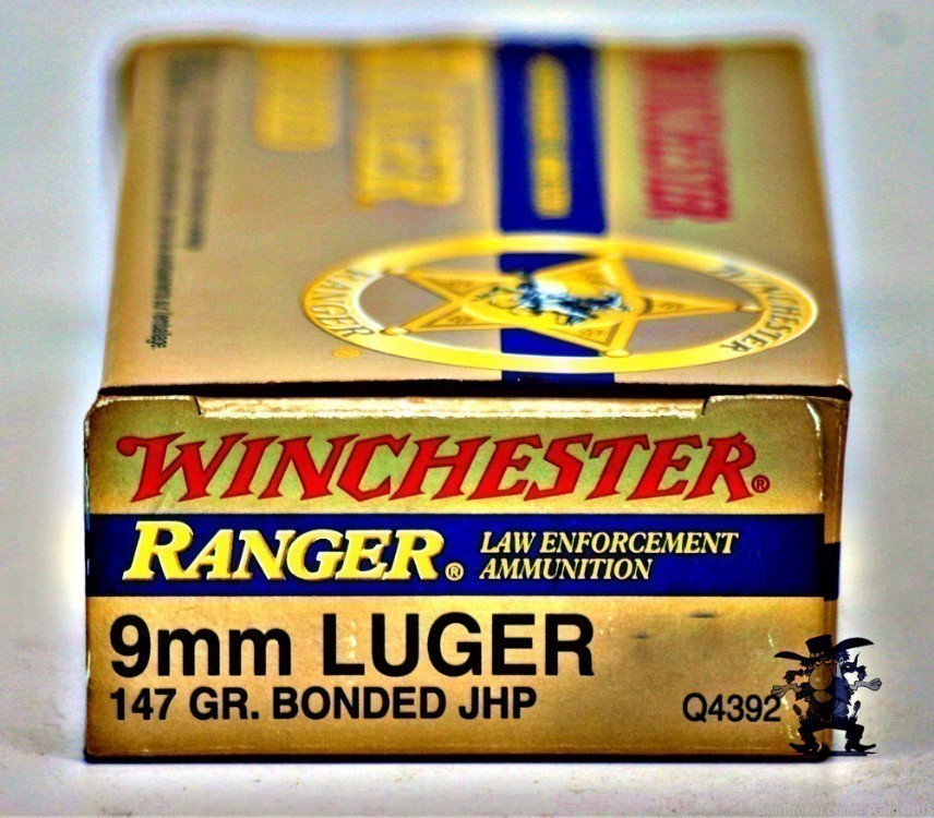 WINCHESTER RANGER Law Enforcement 9mm Bonded 147 Grain JHP 9 MM 50 Rounds-img-1