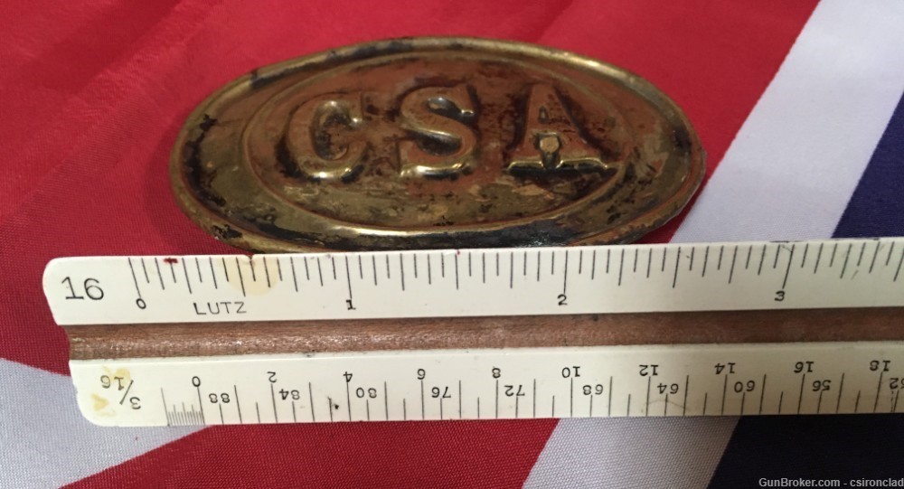 Confederate Belt Plate CSA-img-4
