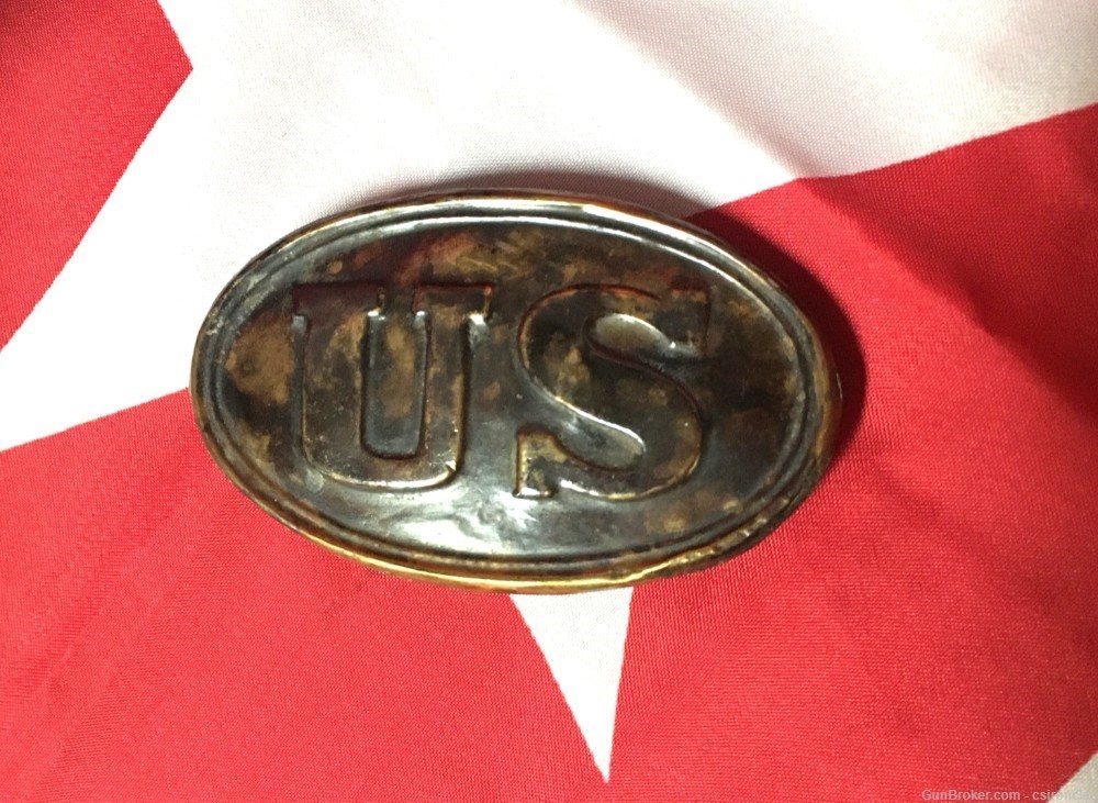 US Army inner belt plate, 1839 pattern Civil War-img-0