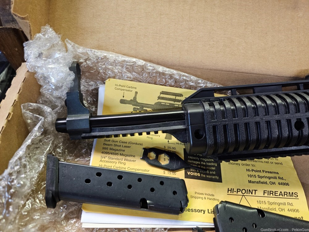 Hi-point 995ts Carbine 9mm w/ 3-Mags + Folding Grip LIKE NEW NO CC FEE-img-2