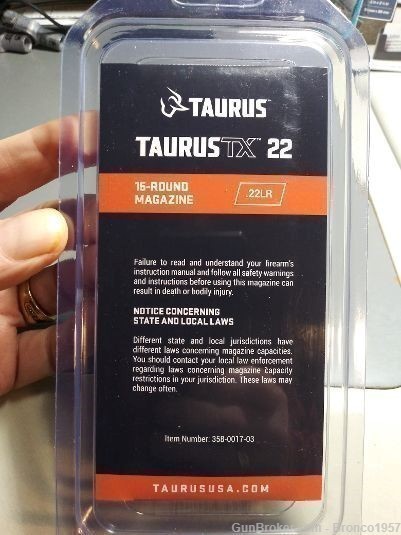 Taurus TX22 Extended 15 Round Magazine - 358-0017-03  TX-22 Magazine-img-2