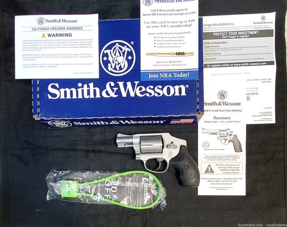 SMITH & WESSON 642-2 AIRWEIGHT 38 SPL + P-img-0