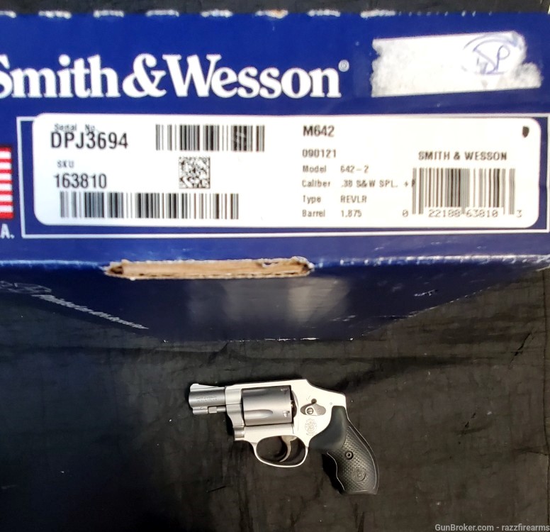SMITH & WESSON 642-2 AIRWEIGHT 38 SPL + P-img-1