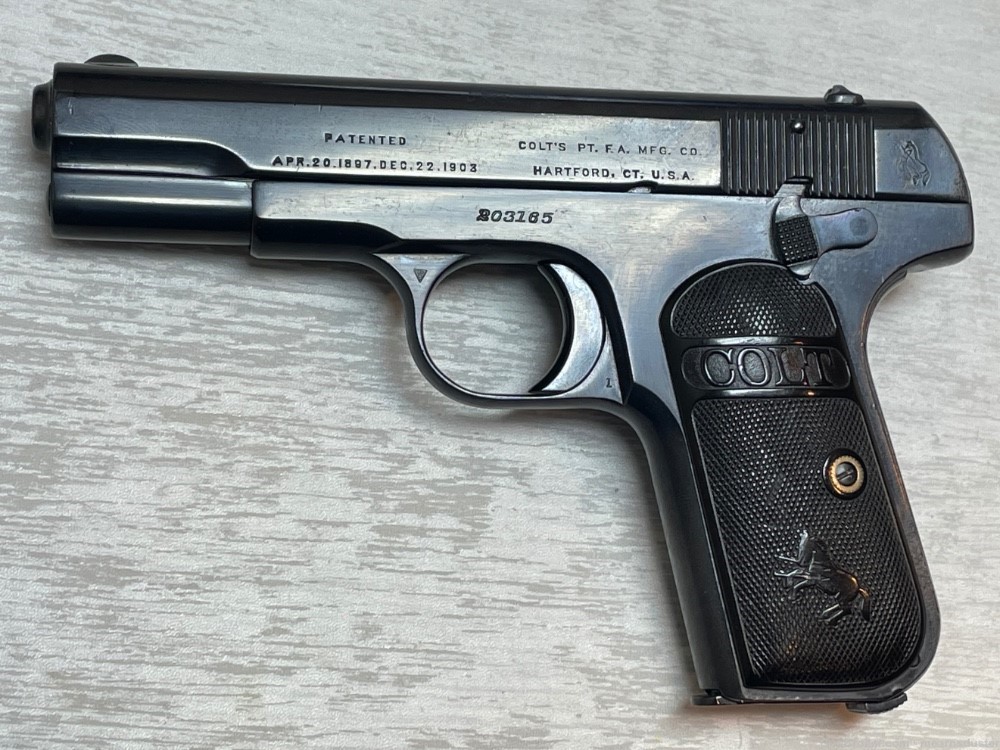 Colt 1903 Pocket Type III .32 ACP Excellent H186-img-1