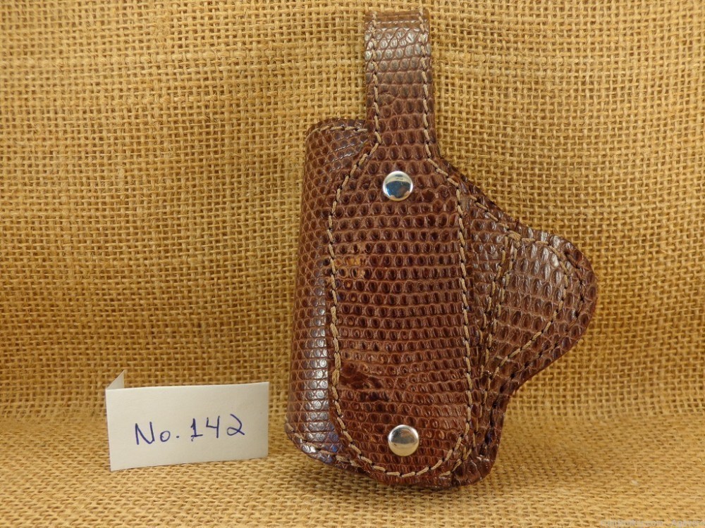 1911 Leather Holster Genuine Lizard Skin-img-1