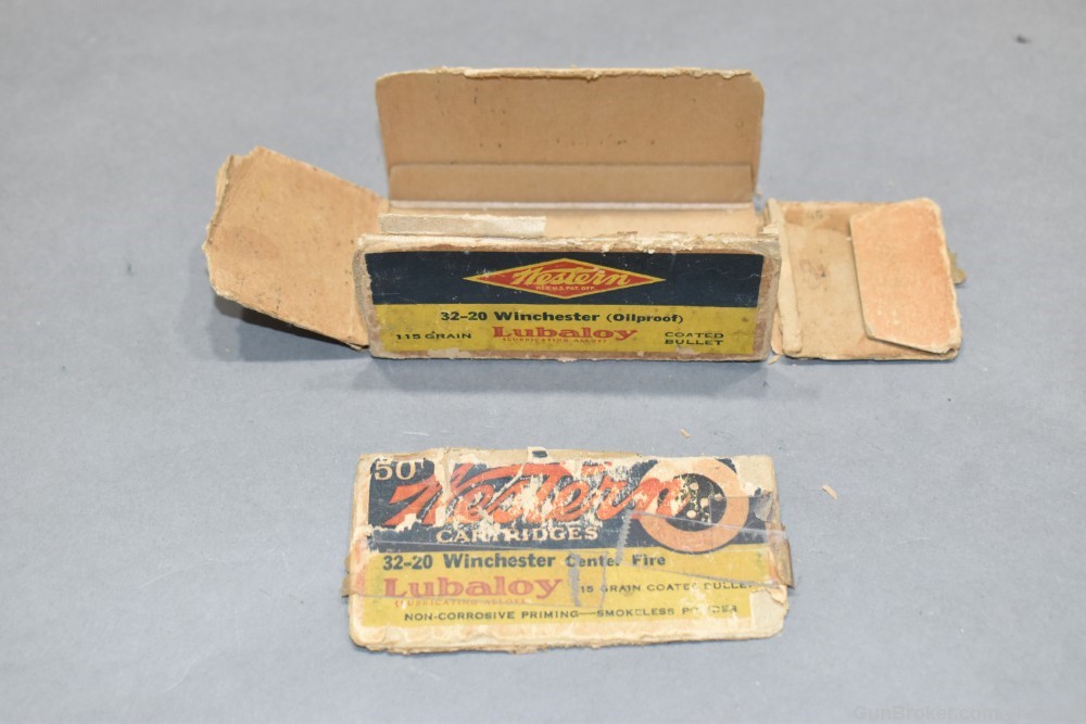 Box 44 Rds Vintage 32-20 Mixed Mfg & Bullet Ammunition ROUGH Bx-img-6