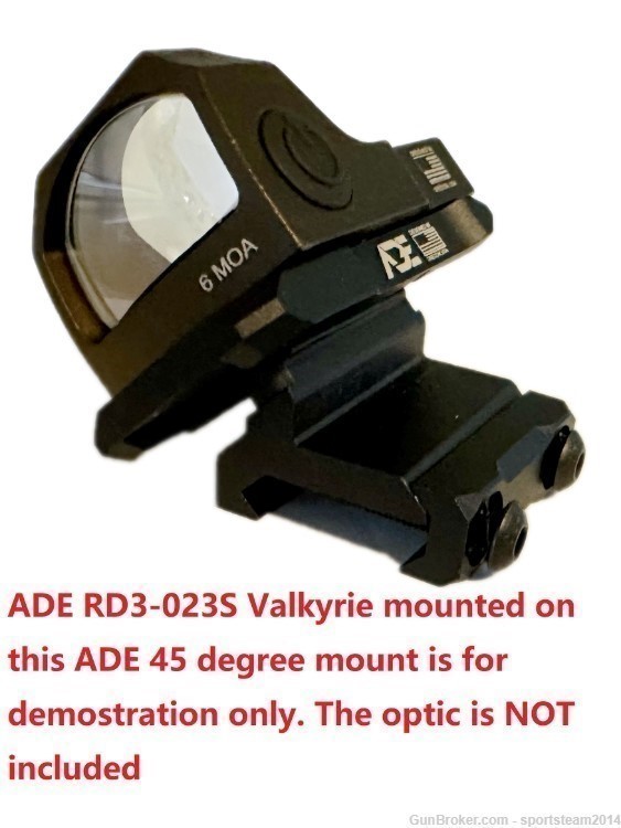 AR15 45 Degree OFFSET Angled Picatinny Mount for Swampfox Sentinel-img-1