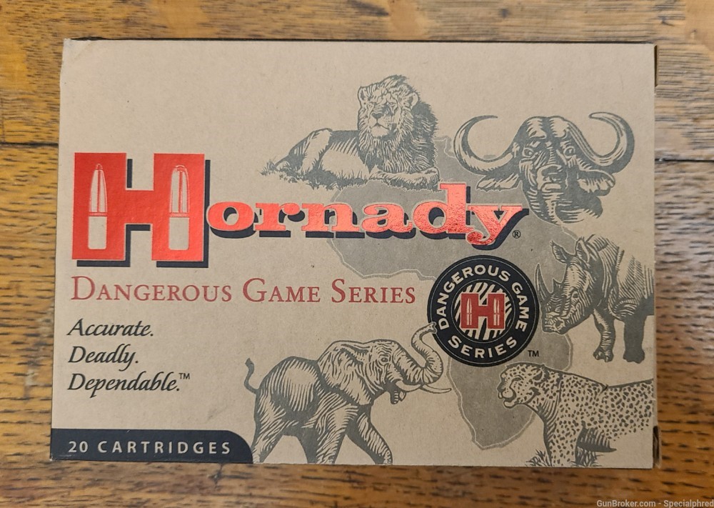 Hornady .404 Jeffrey 400gr DGS Dangerous Game Series Safari Ammo New #8239-img-1
