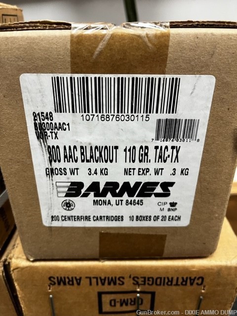 20 Rds   Barnes Bullets 21548 VOR-TX Rifle 300 Blackout 110 gr TAC-TX Flat -img-0