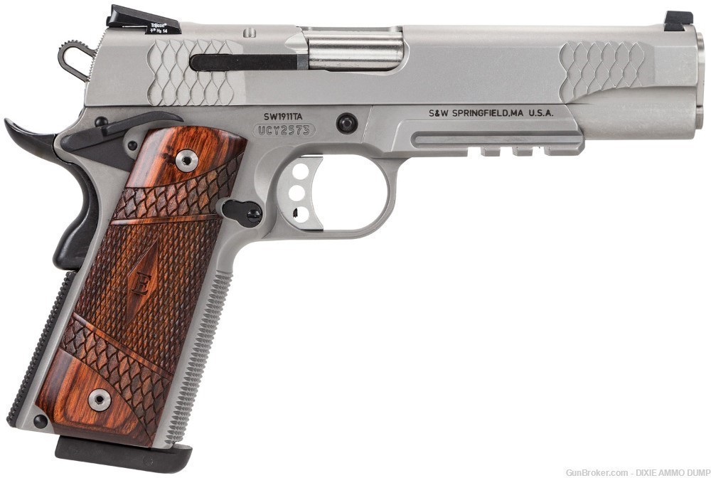 New Smith & Wesson 108411 1911 E-Series 45 ACP Caliber with 5" Barrel, 8+1-img-0