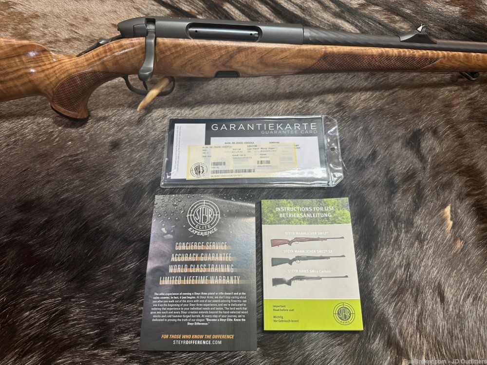 FREE SAFARI, NEW STEYR ARMS SM12 FULL STOCK CARBINE 6.5x55 GREAT WOOD SM 12-img-19