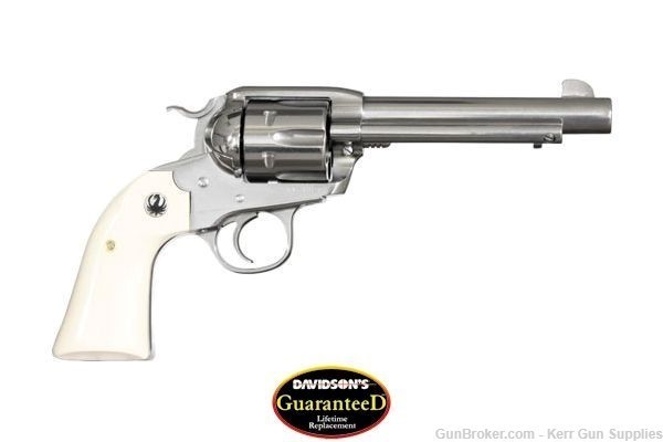 RUGER VAQUERO BISLEY 5129 .45COLT (LC) SA STAINLESS STEEL REVOLVER, NIB-img-0
