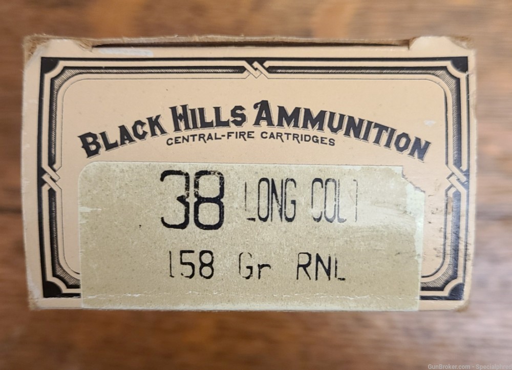 Black Hills .38 Long Colt 158gr Lead Round Nose 38 LC -img-0