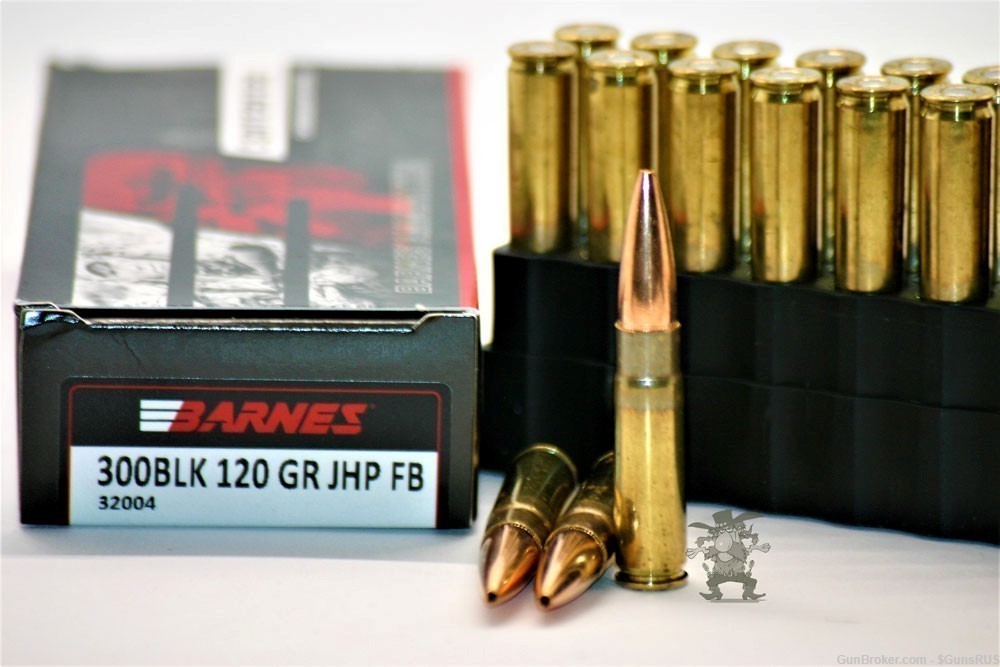 Barnes 300 AAC Blackout 120 Grain Jacketed Hollow Point JHP 20 RDS-img-0