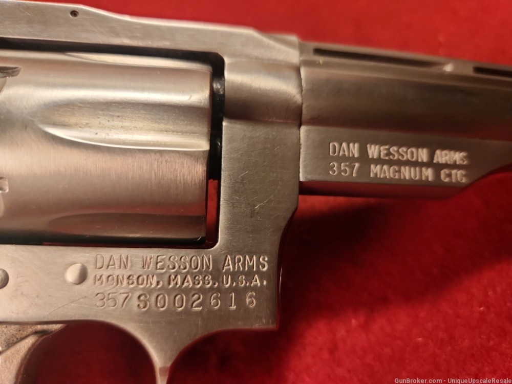 Dan Wesson Vent Rib Revolver 357 magnum stainless Munson, Mass-img-5