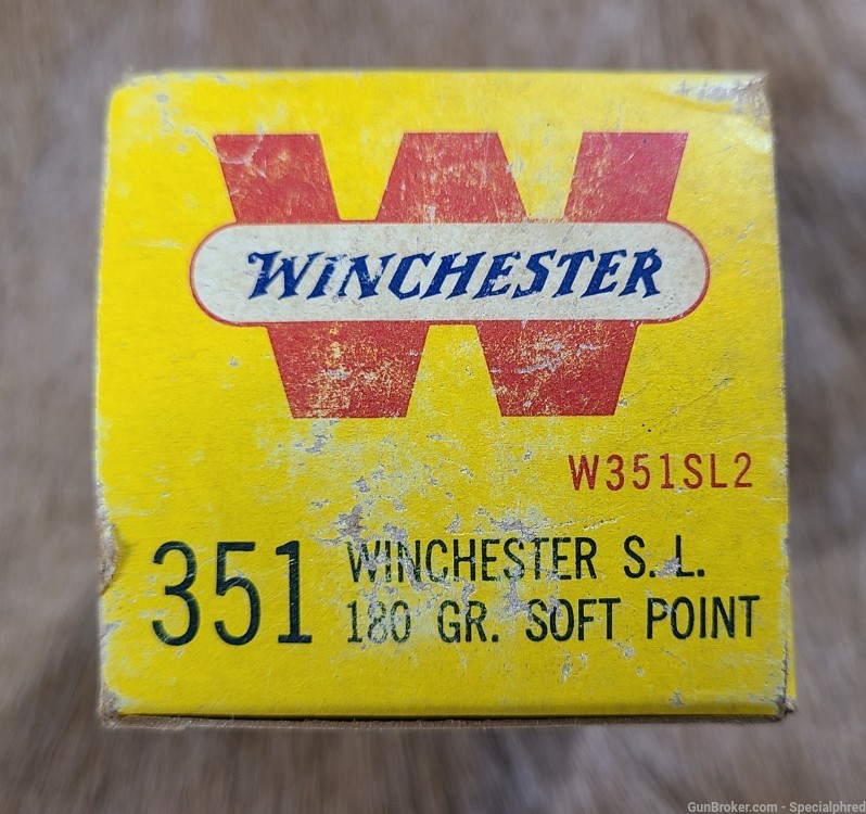 Winchester Western 351 S.L. 180gr .351 Win Self Loading -img-6