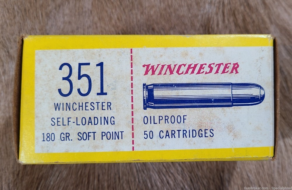 Winchester Western 351 S.L. 180gr .351 Win Self Loading -img-5