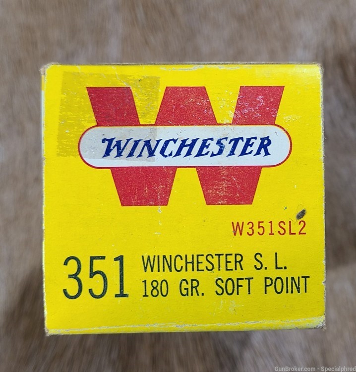Winchester Western 351 S.L. 180gr .351 Win Self Loading -img-1