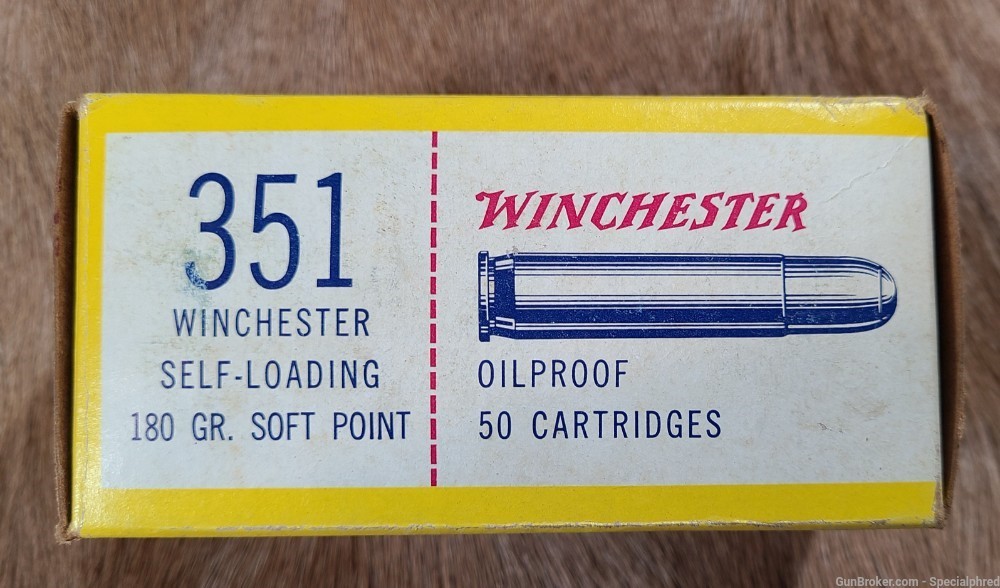 Winchester Western 351 S.L. 180gr .351 Win Self Loading -img-0