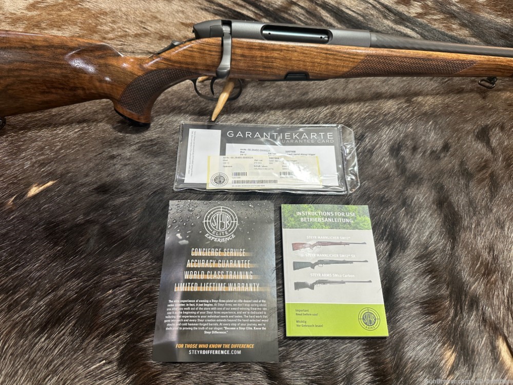 FREE SAFARI, NEW STEYR ARMS SM12 HALF STOCK 270 WINCHESTER GREAT WOOD SM 12-img-19