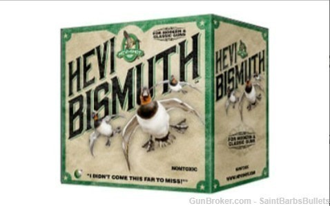 HEVI-Bismuth Waterfowl 12 Gauge 3" 1 3/8 Oz #6 Shot - 25 Rounds-img-0