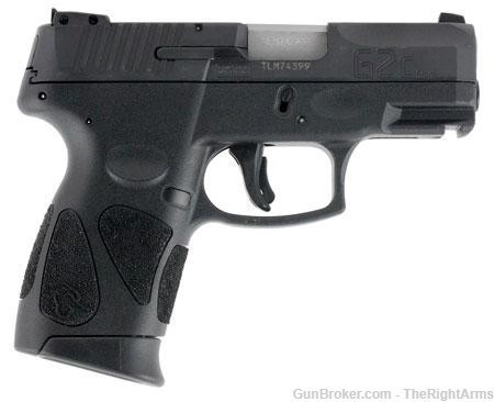 TAURUS G2C COMPACT SEMI AUTO PISTOL 9MM LUGER 3.2" BARREL 12 ROUNDS DOUBLE -img-0