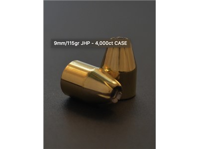 Montana Gold Bullets 9mm 115gr JHP 4000ct