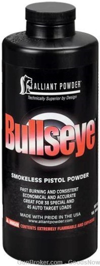 Alliant Bullseye Smokeless Powder 1lbs Bullseye Alliant Bulls eye-img-0