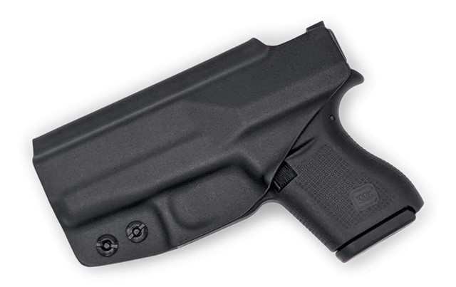 IWB KYDEX Holster (Optic Ready) fits: Glock G43 G43X Black / Right Hand / O-img-1
