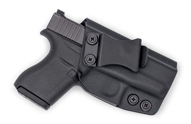 IWB KYDEX Holster (Optic Ready) fits: Glock G43 G43X Black / Right Hand / O-img-0