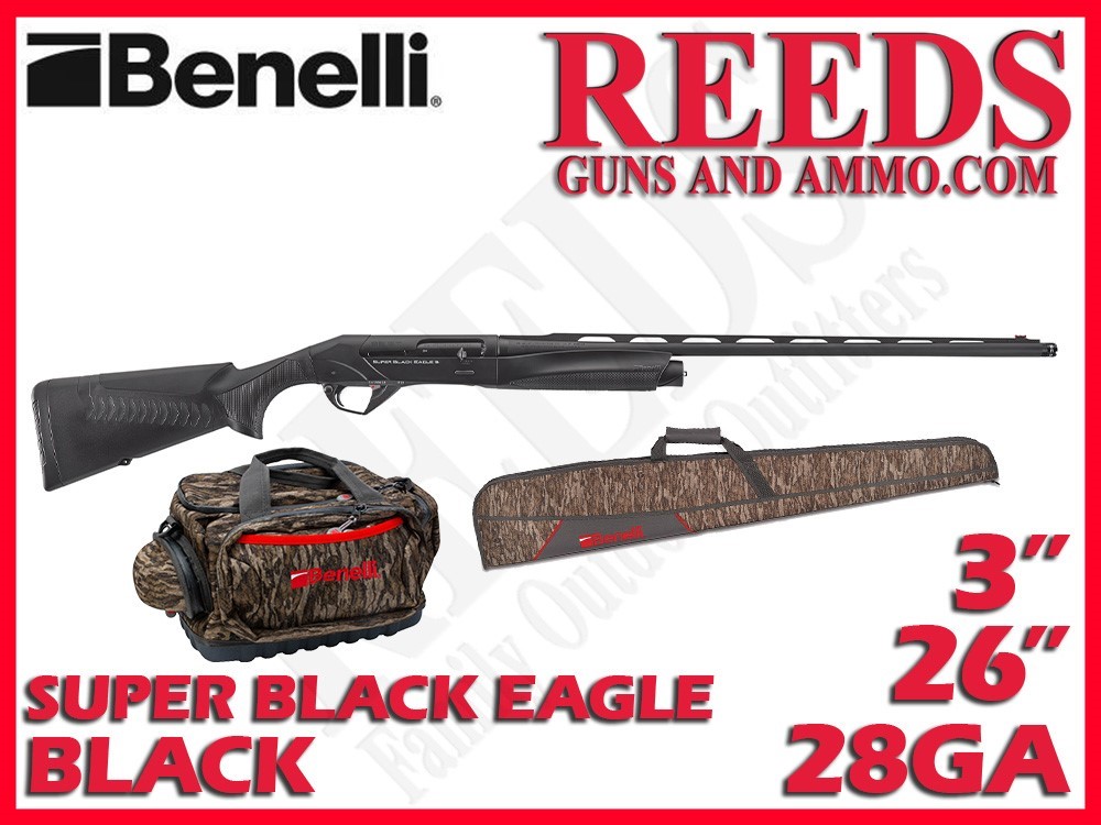 Benelli Super Black Eagle 3 BEST Black 28 Ga 3in 26in 12105-img-0