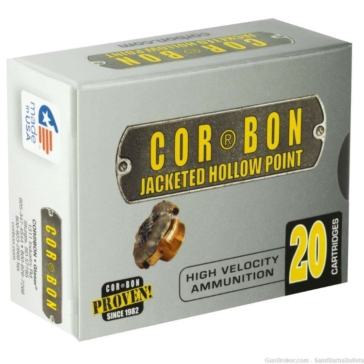 CorBon 40 S&W 135gr Self-Defense JHP - 20 Rounds-img-1