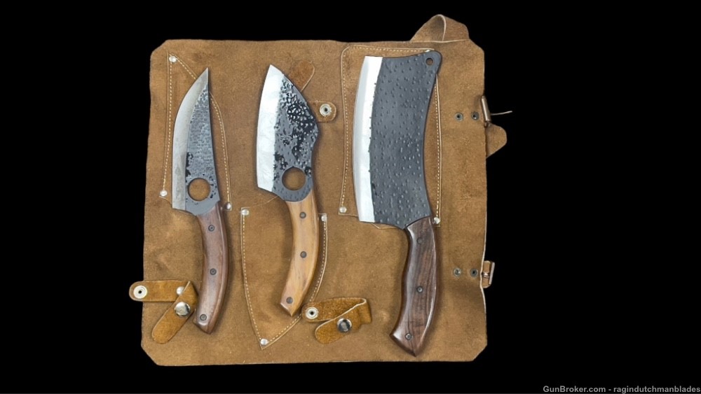  Hand Forged D2 Steel Butcher Set -img-0
