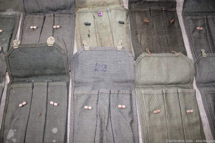 10 Polish Military Issue PPSH 7.62x25 or 9mm Stick Magazine Pouch Lot of 10-img-2