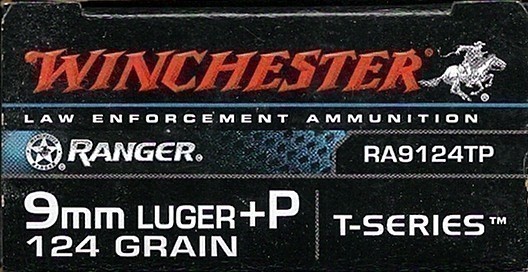 200rds Winchester Ranger™ Talon RA9124TP 9mm Luger +P 124 grn JHP T series-img-0